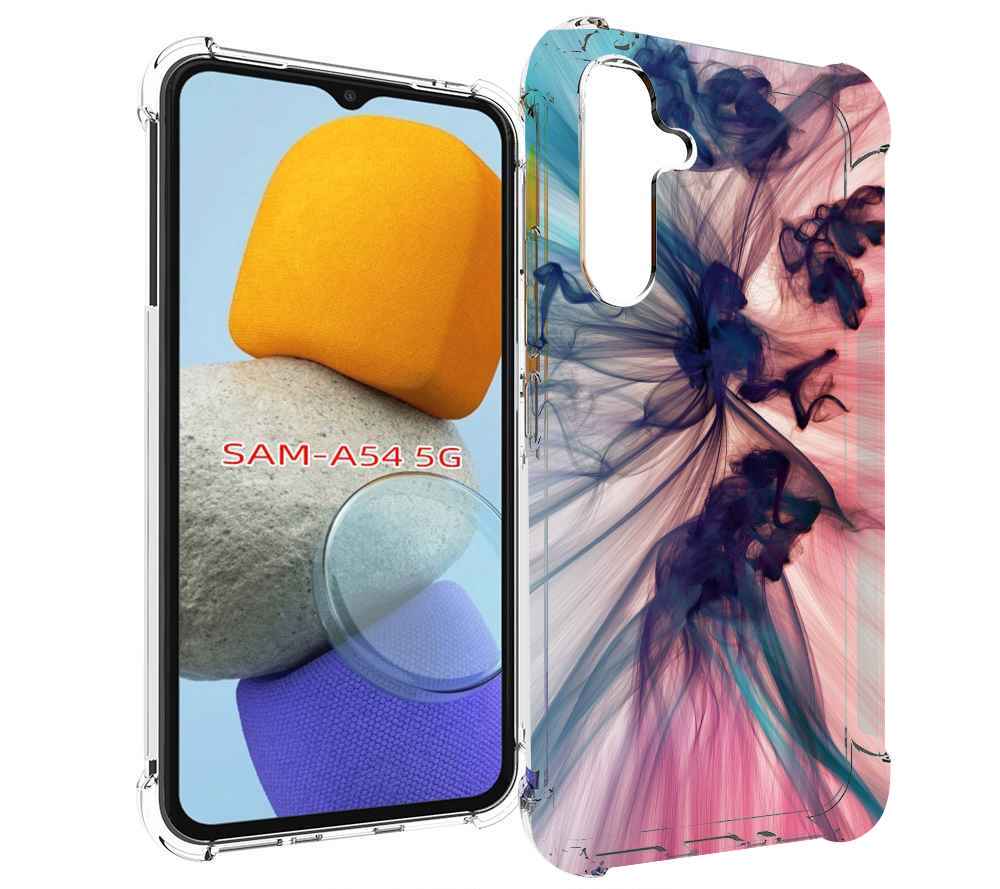 

Чехол MyPads разноцветный дым для Samsung Galaxy A54, Tocco