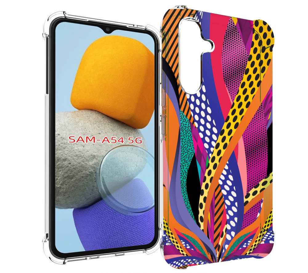 

Чехол MyPads разноцветные щупальца для Samsung Galaxy A54, Tocco