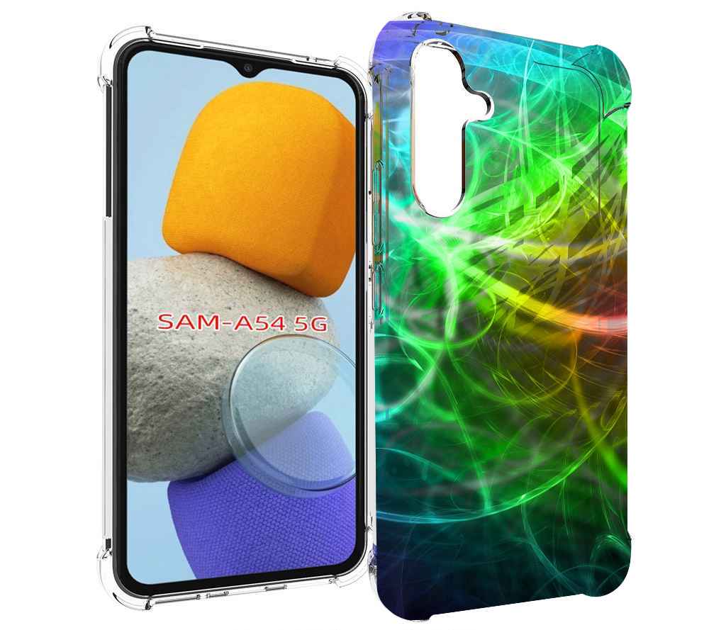 

Чехол MyPads разноцветная-абстракция-линиями для Samsung Galaxy A54, Tocco