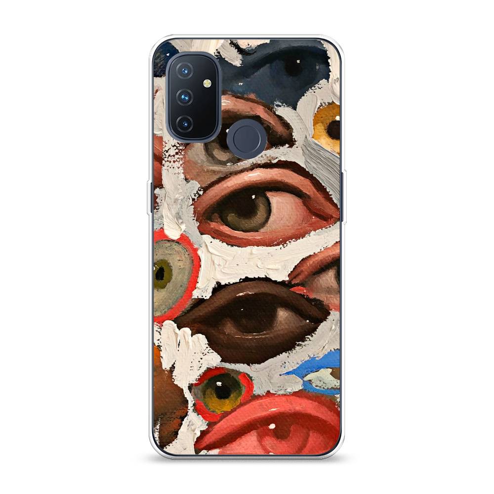 

Чехол Awog на OnePlus Nord N100 / ВанПлас Nord N100 "Глаза масляная живопись", Серый;бежевый;красный, 152450-7