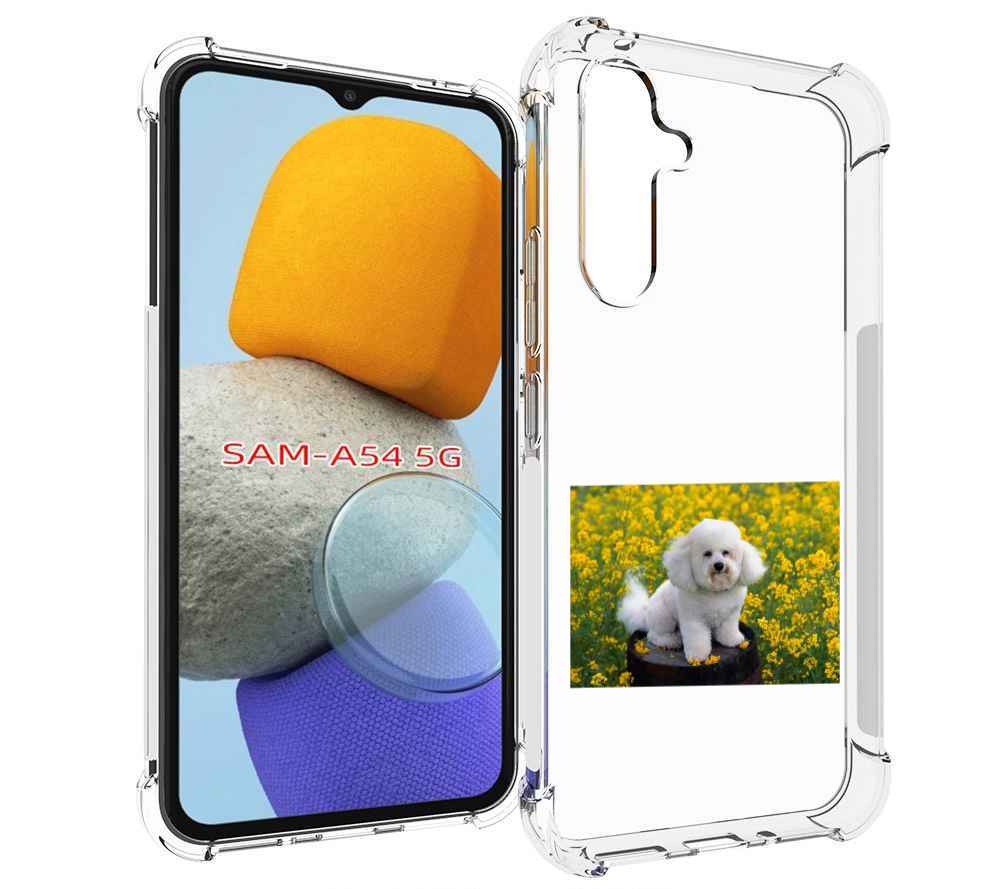 

Чехол MyPads пудель белый для Samsung Galaxy A54, Tocco
