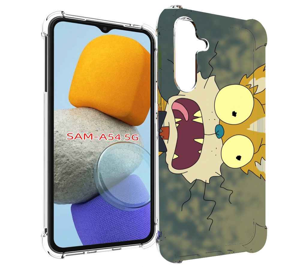 

Чехол MyPads пугливый кот для Samsung Galaxy A54, Tocco