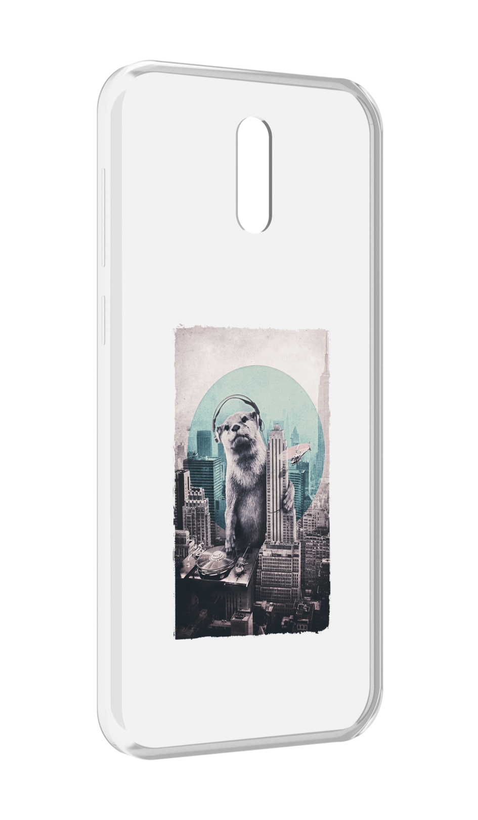 

Чехол MyPads выдра в городе для Alcatel 3L (2019), Прозрачный, Tocco