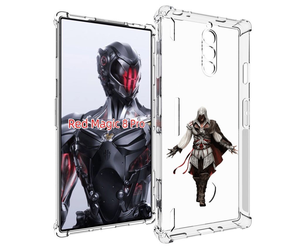 Чехол MyPads Assassin's-Creed мужской для ZTE Nubia Red Magic 8 Pro / Red Magic 8 Pro Plus