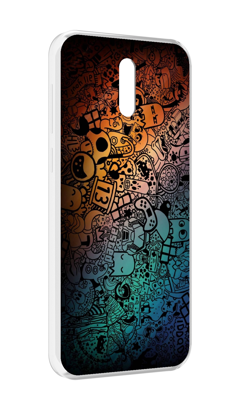 

Чехол MyPads стикеты в тени для Alcatel 3L (2019), Прозрачный, Tocco