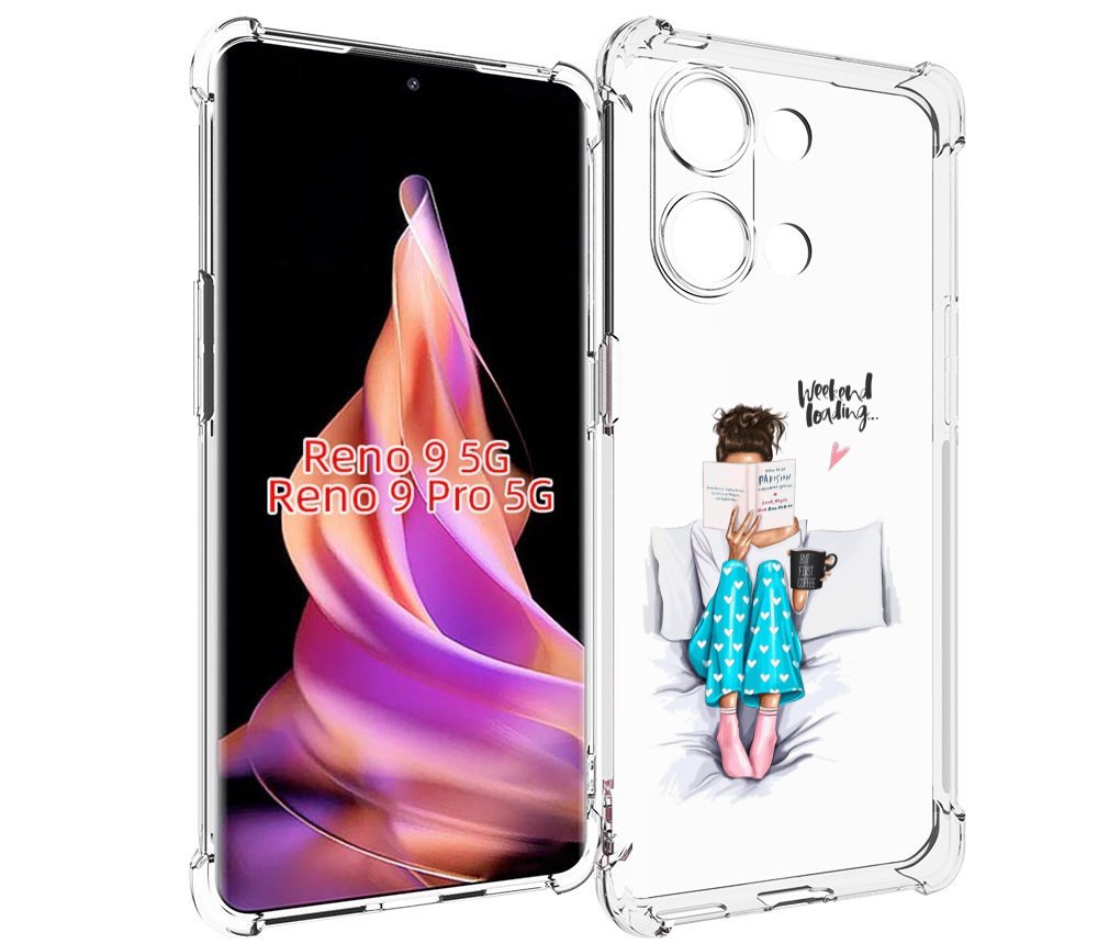 

Чехол MyPads Weekend-loading для Oppo Reno 9/Reno 9 Pro, Прозрачный, Tocco