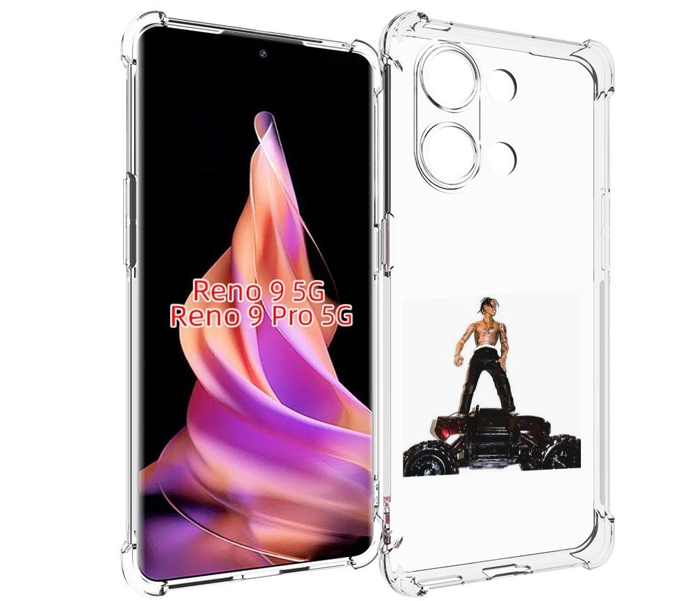 

Чехол MyPads Travis Scott - Rodeo для Oppo Reno 9/Reno 9 Pro, Прозрачный, Tocco