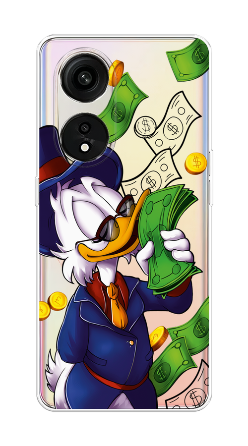 

Чехол на Oppo Reno 8T 5G "Scrooge McDuck with Money", Синий;зеленый;белый, 2513150-6