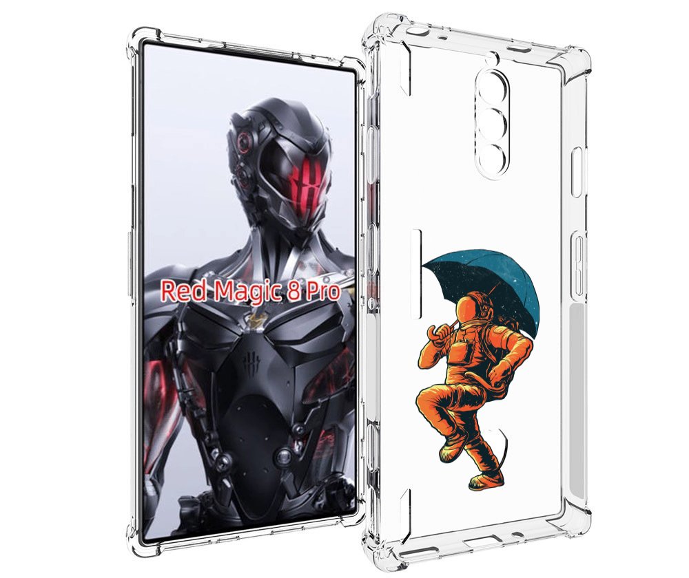 

Чехол MyPads шагающий космонавт с зонтом для ZTE Nubia Red Magic 8 Pro / Red Magic 8 Pr..., Tocco