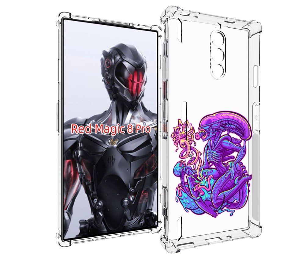 

Чехол MyPads чужой фиолетовый цвет для ZTE Nubia Red Magic 8 Pro / Red Magic 8 Pro Plus, Tocco