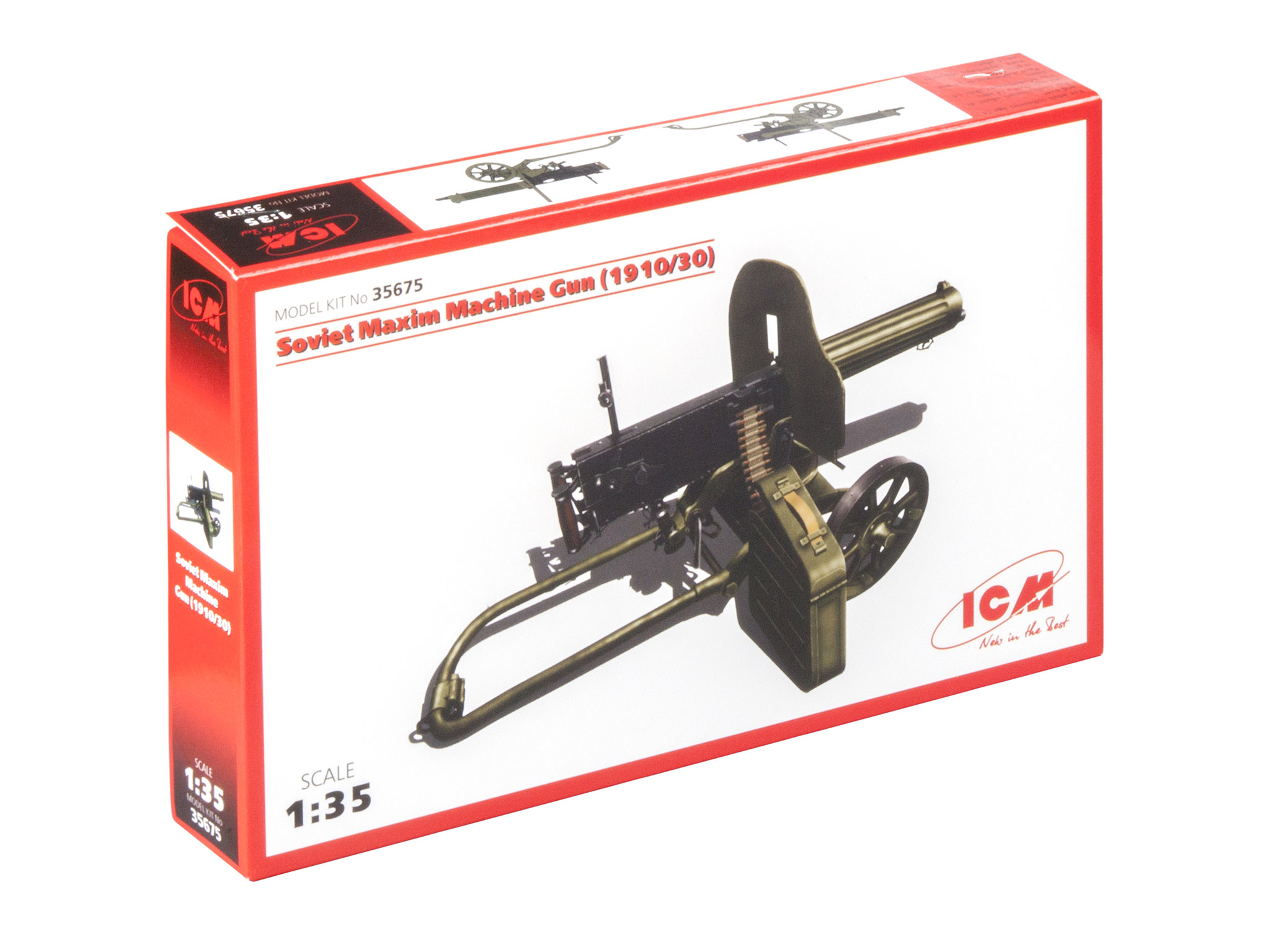 

Сборная модель ICM Российский пулемет "Максим" (1910/30 г.) 35675 Soviet Maxim Machine Gun