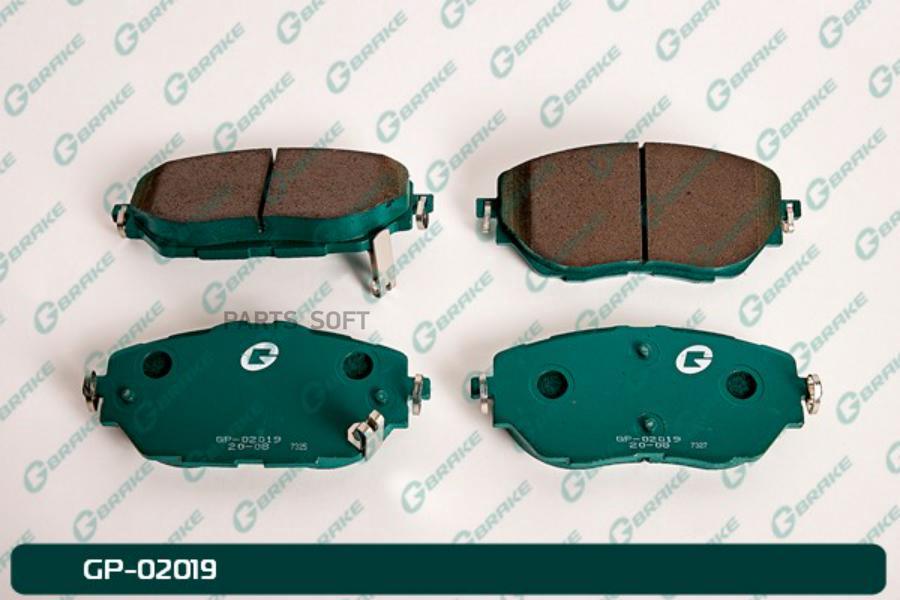 

Тормозные колодки GBRAKE передние GP02019