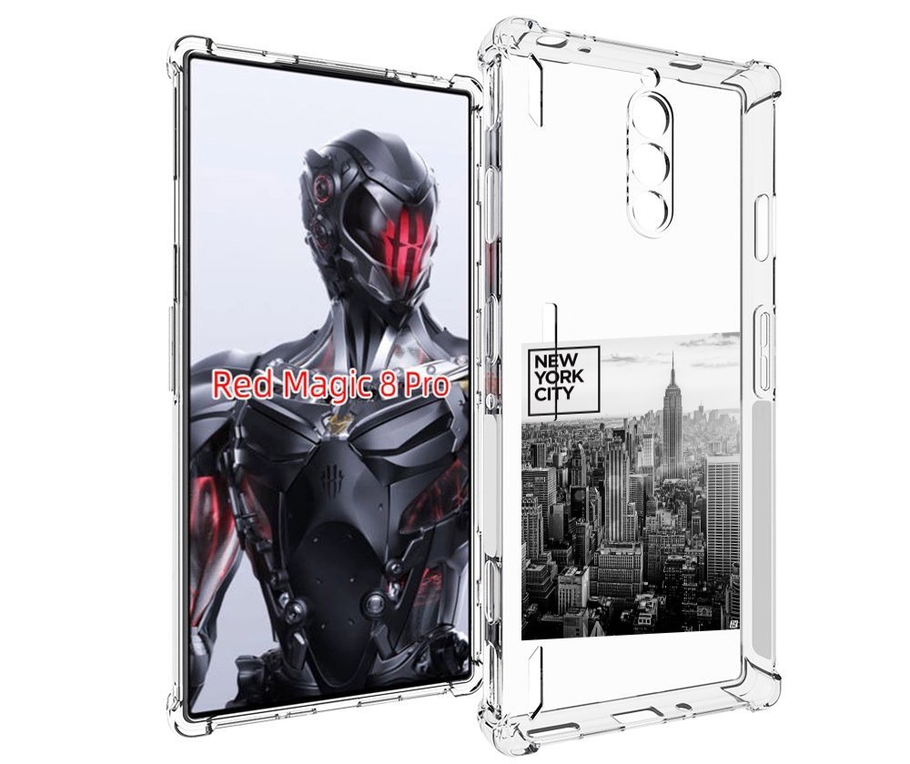 

Чехол MyPads черно белый Нью-Йорк для ZTE Nubia Red Magic 8 Pro / Red Magic 8 Pro Plus, Tocco
