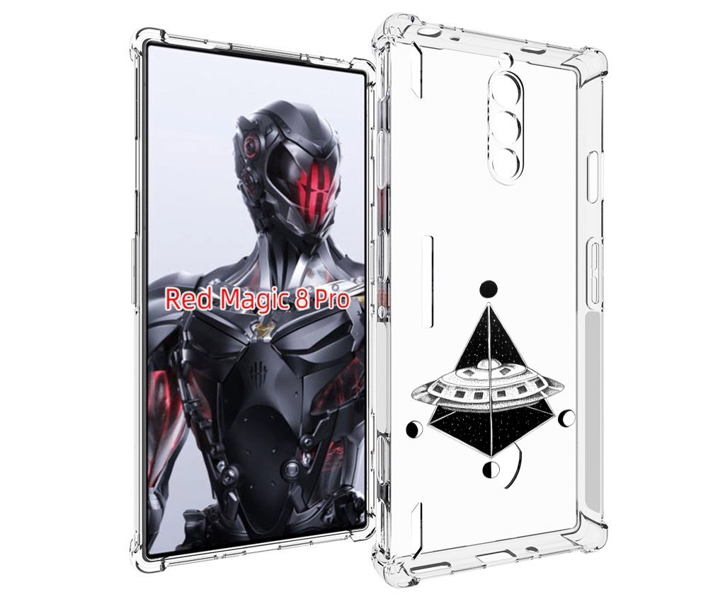 

Чехол MyPads черно белая летающая тарелка для ZTE Nubia Red Magic 8 Pro / Red Magic 8 P..., Tocco