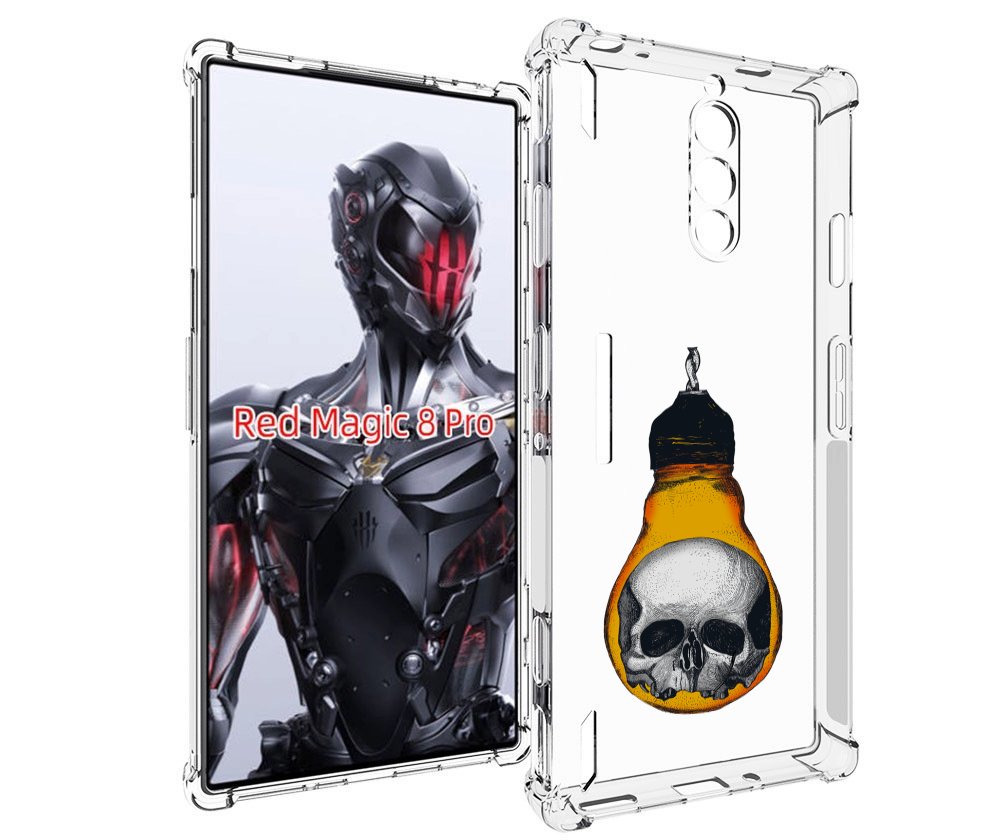 

Чехол MyPads череп в лампочке для ZTE Nubia Red Magic 8 Pro / Red Magic 8 Pro Plus, Tocco