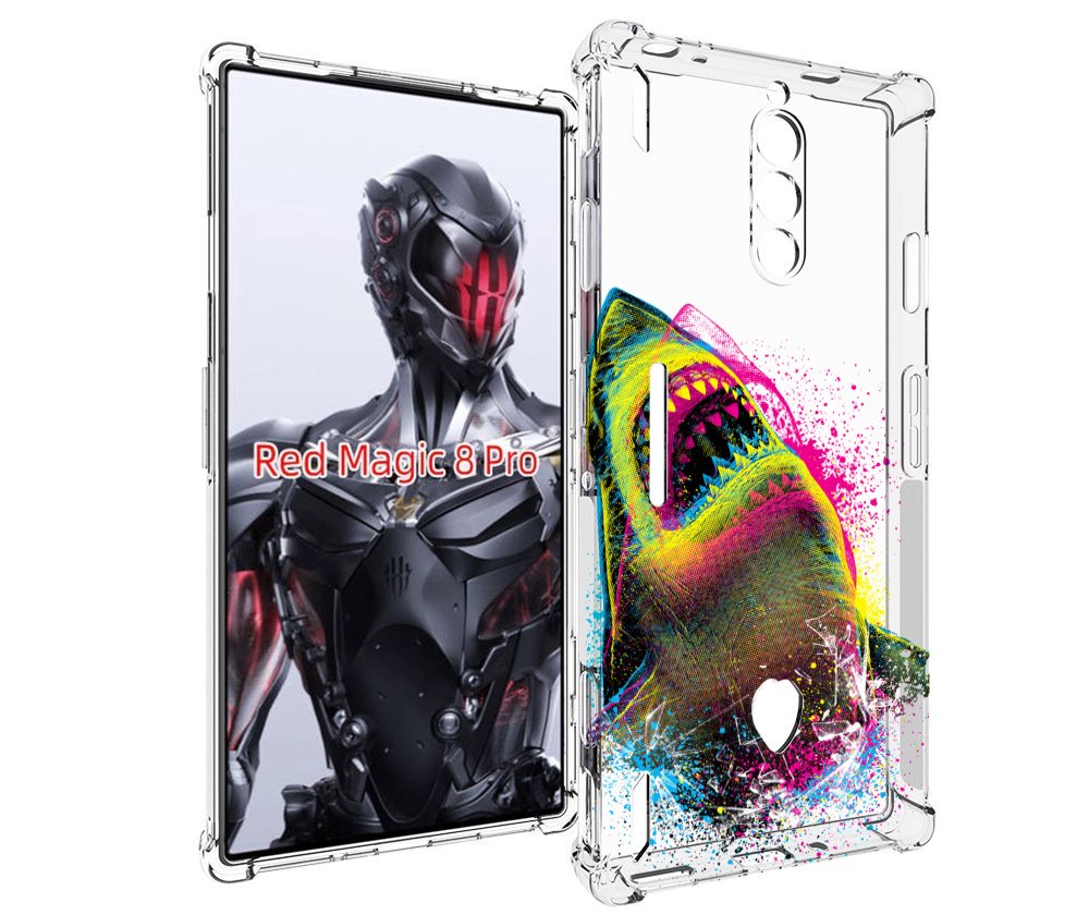 Чехол MyPads челюсти-2 для ZTE Nubia Red Magic 8 Pro / Red Magic 8 Pro Plus