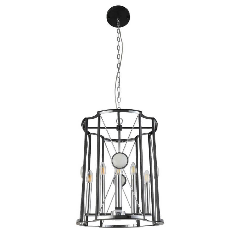 фото Подвесной светильник crystal lux tandem sp8 d490 chrome