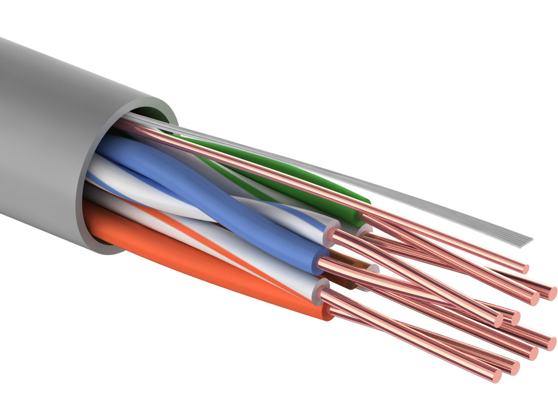 Кабель UTP PROconnect 4PR 24AWG CU cat5e, 50 м кабель ftp rexant 25pr 24awg cat5 305 м