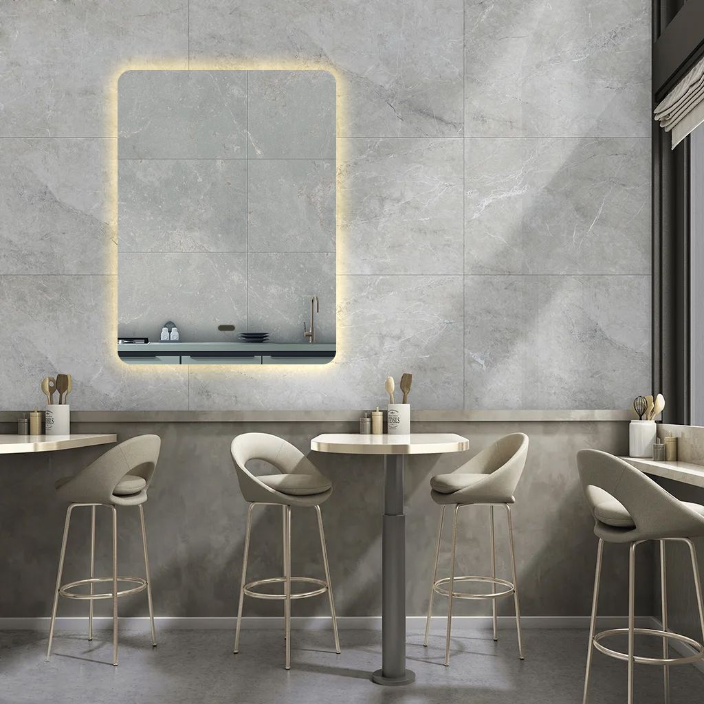 Зеркало для ванной Prisma 140x90 с тёплой подсветкой, P/V/140-90/3kвзмах
