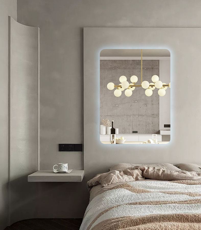 Зеркало для ванной Prisma 120x80 прямоугольное с холодной подсветкой, P/V/120-80/6kвзмах блюдо прямоугольное easy life море 40х17 5 см