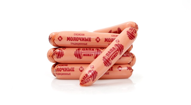 

Сосиски Папа Может Молочные Традиционные вареные