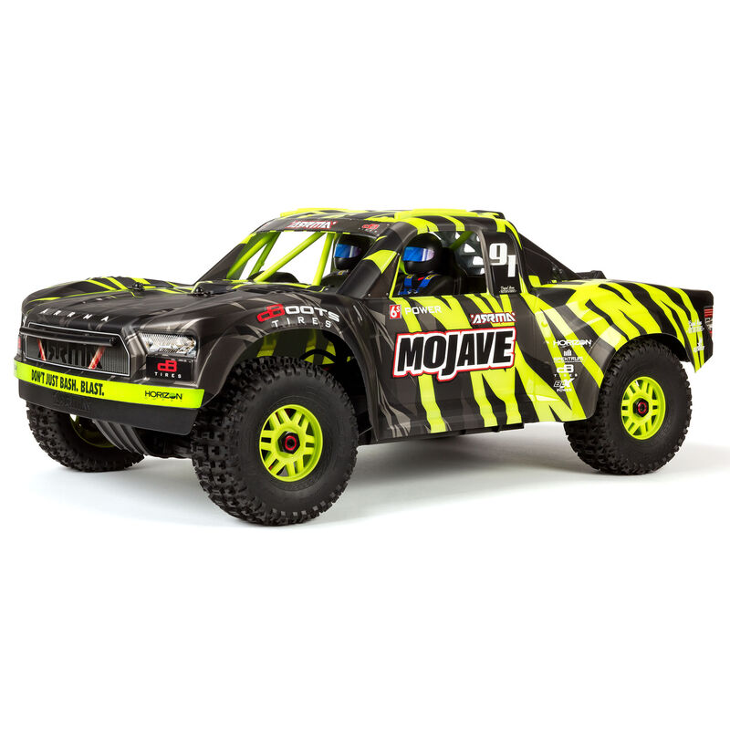 

Машина р/у Шорт-корс ARRMA 1:7 MOJAVE 6S V2 4WD BLX RTR с системой Spektrum Firma зелёный