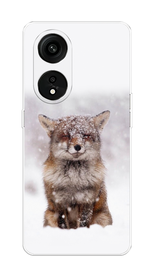 

Чехол на Oppo Reno 8T 5G "Зимняя лиса", Белый;серый;коричневый, 2513150-1