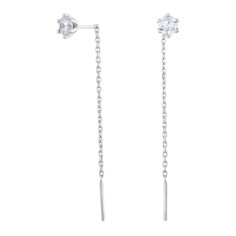

Серьги из серебра с фианитом ЮВЕЛИР КАРАТ 2129981/9, 2129981/9