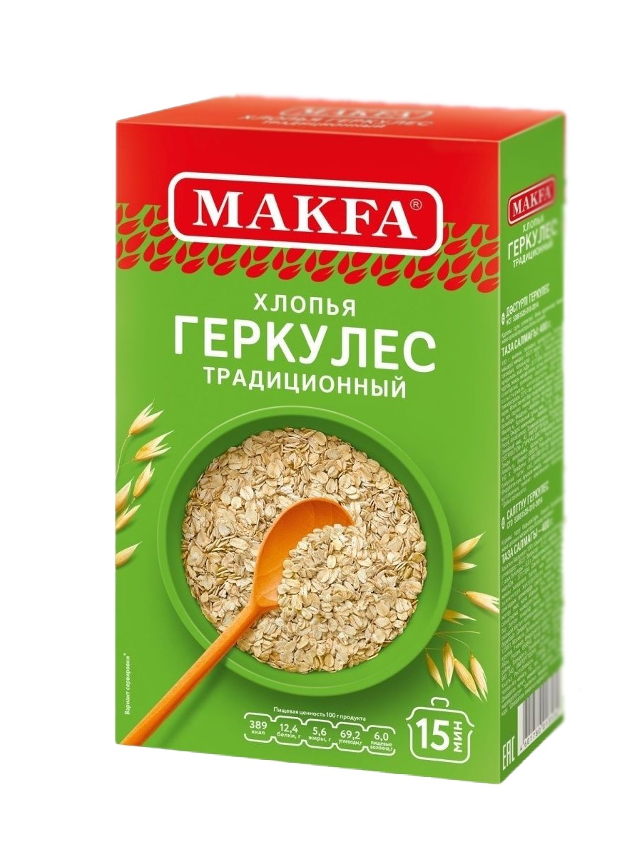 

Хлопья Makfa Геркулес традиционный овсяные 520 г
