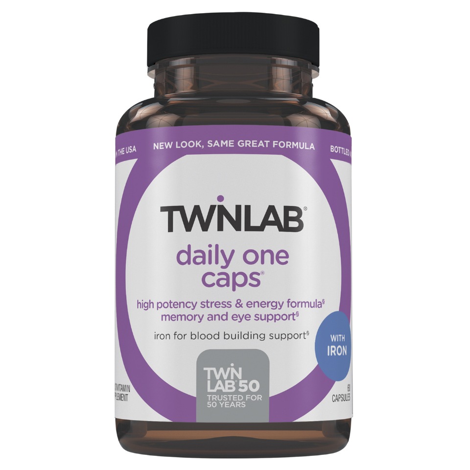 Витаминно-минеральный комплекс Twinlab Daily One Caps with Iron 60 капсул