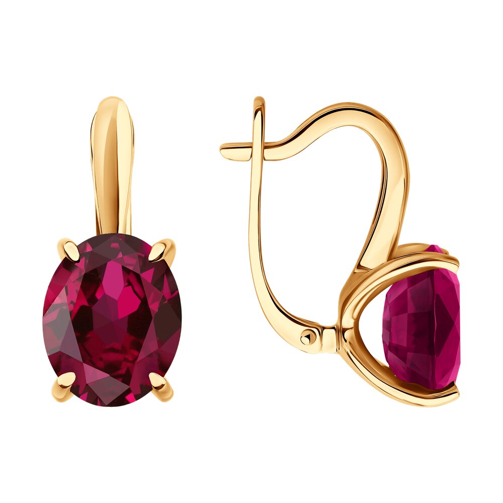 

Серьги из золота SOKOLOV 4020759, рубин, 4020759