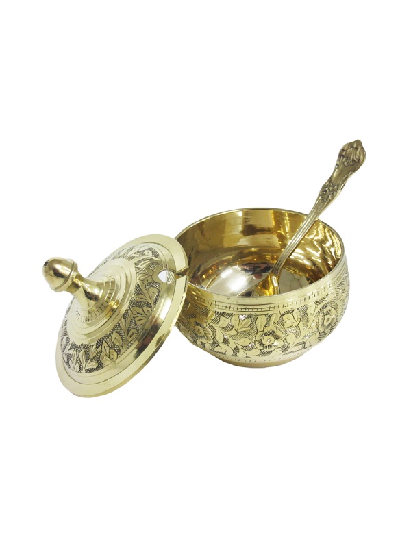 

Сахарница с ложкой, латунь 3'' KSVA-BE-2000039