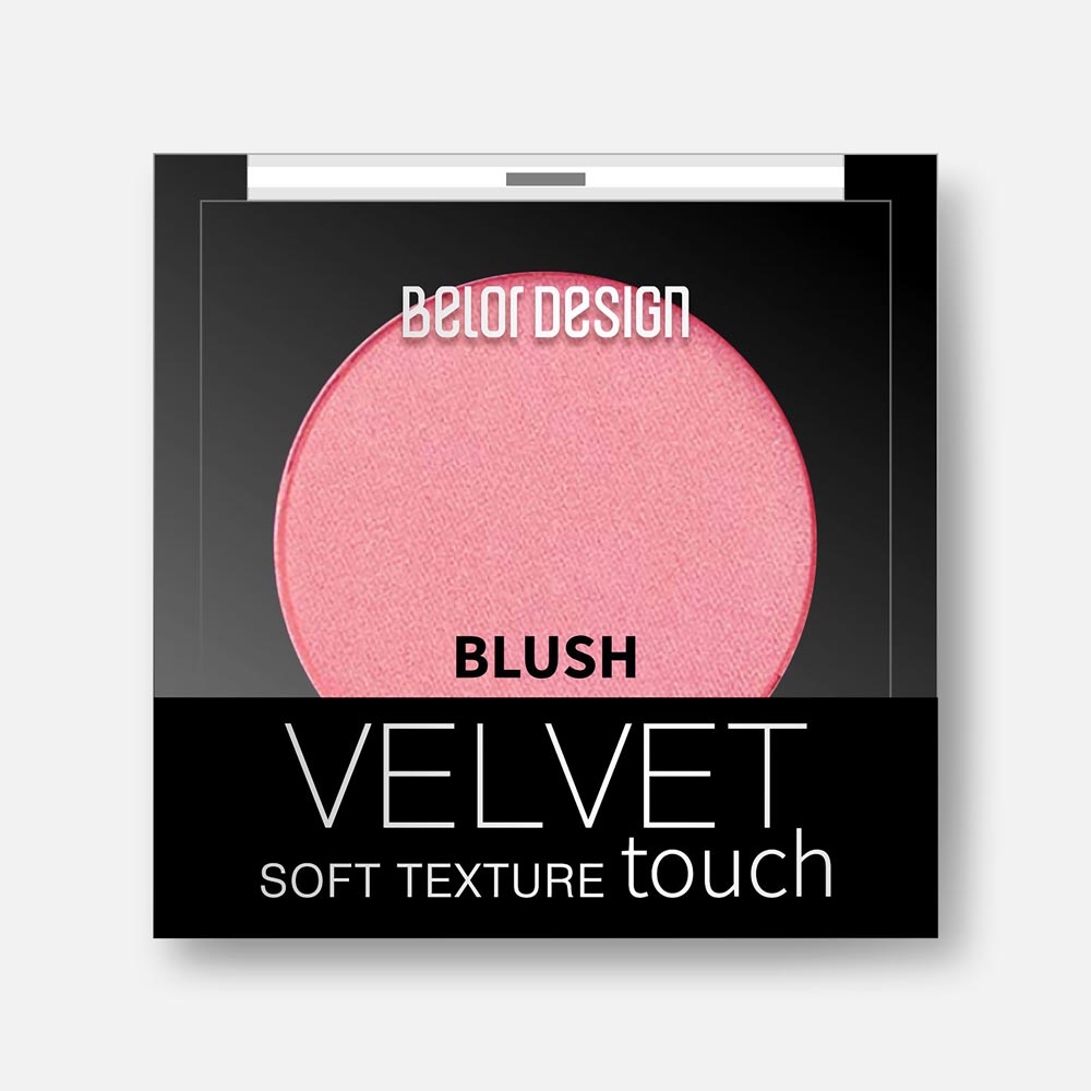 Румяна для лица Belor Design Velvet Touch, №103 розовый, 3,6 г книга для записей иск кожа soft touch а5 80 л 70 г нежный розовый