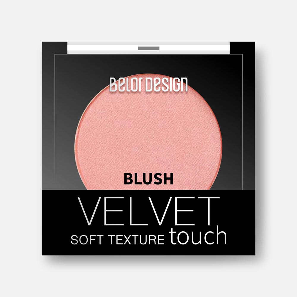 Румяна для лица Belor Design Velvet Touch, №101 нежный персик, 3,6 г восковые полоски velvet для лица деликатное удаление волос 12 шт
