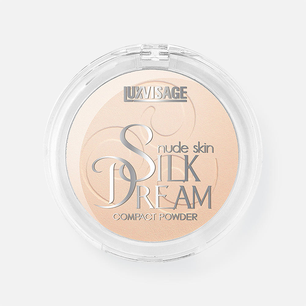 Пудра для лица Luxvisage Silk Dream nude skin компактная 02 Светлый беж 10 г 307₽