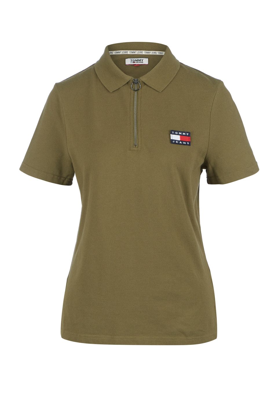

Футболка женская Tommy Jeans DW0DW07642 MSQ хаки S, DW0DW07642 MSQ