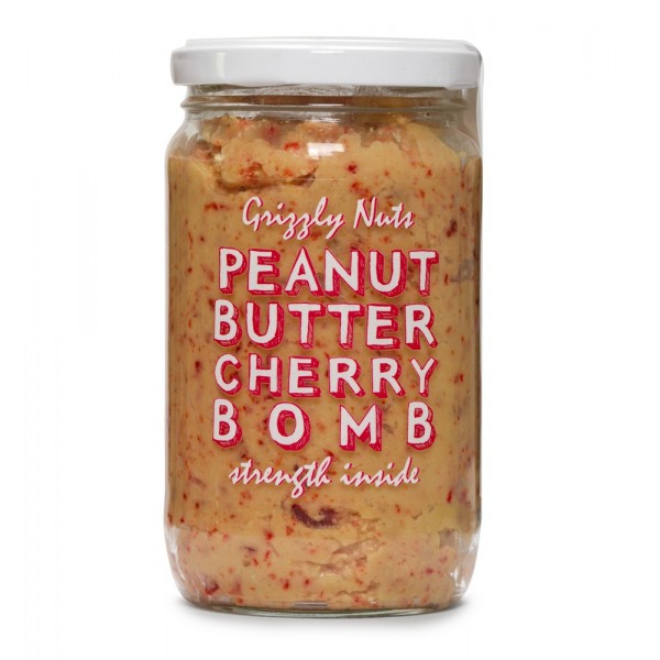 

Паста арахисовая Grizzly Nuts CHERRY BOMB с вяленой вишней 370г стекло Россия