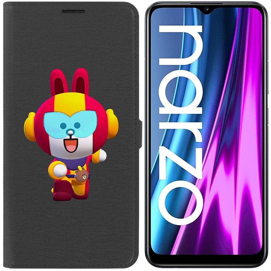 

Чехол-книжка Eco Book для Realme Narzo 50i Brawl Stars-Кони Макс