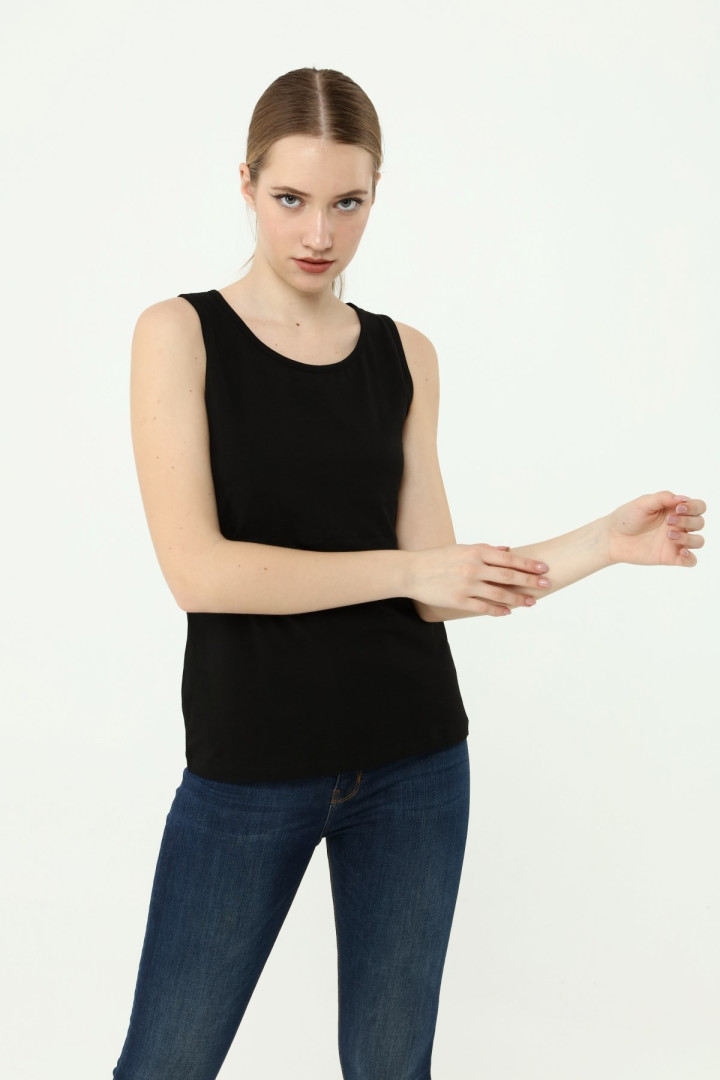 

Майка женская Luvmabelly 59303 черная XL (товары доставляются из-за рубежа), Черный, 59303