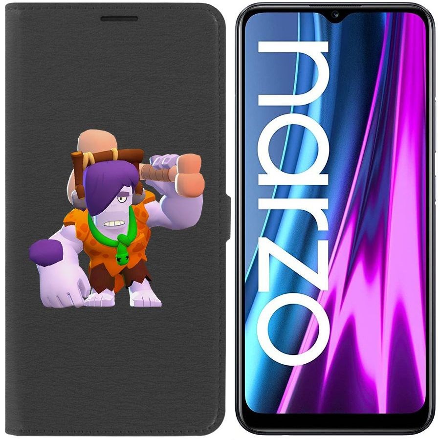 

Чехол-книжка Eco Book для Realme Narzo 50i Brawl Stars-Пещерный Фрэнк