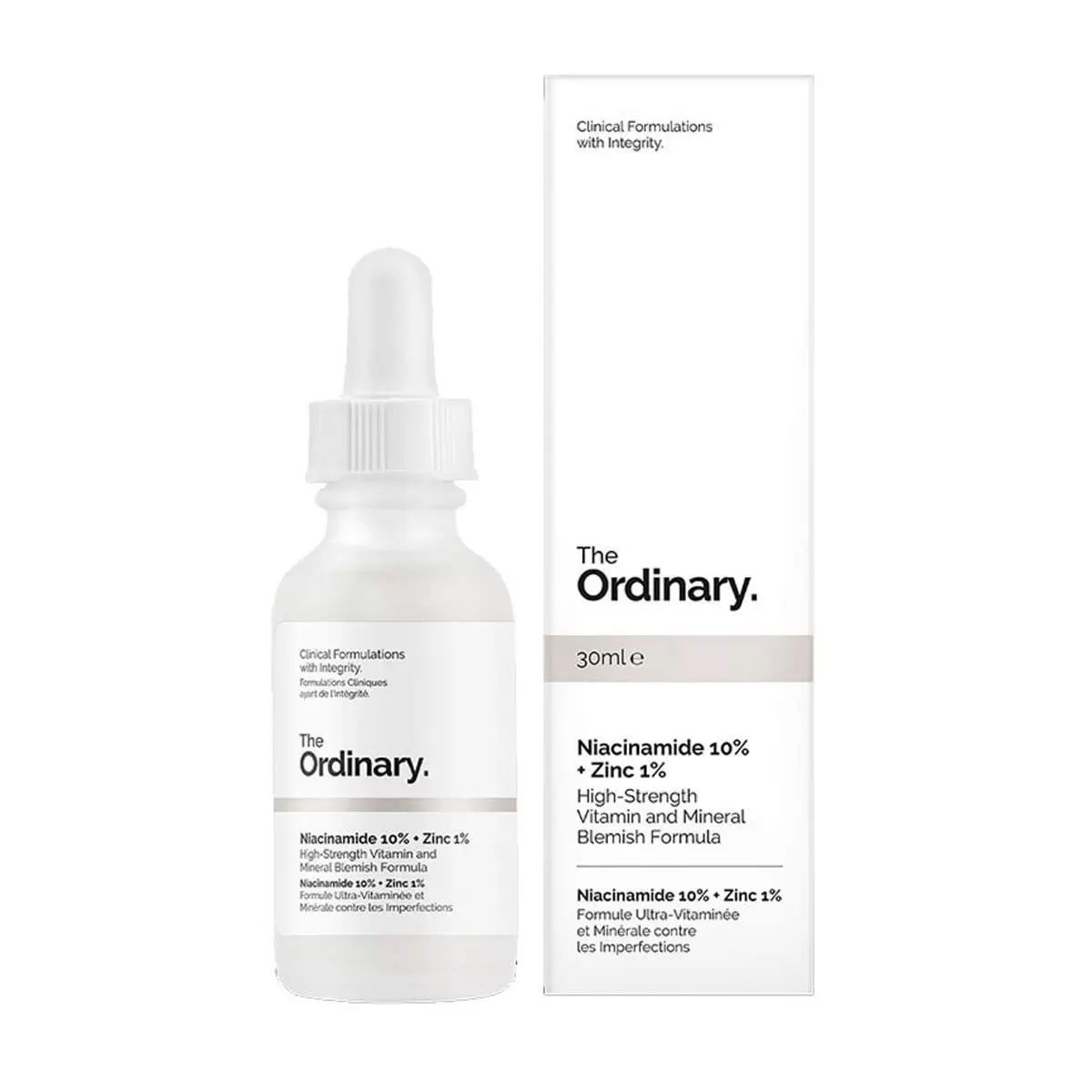 Сыворотка The Ordinary для проблемной кожи с ниацинамидом 10 и цинком 1 30 мл 899₽