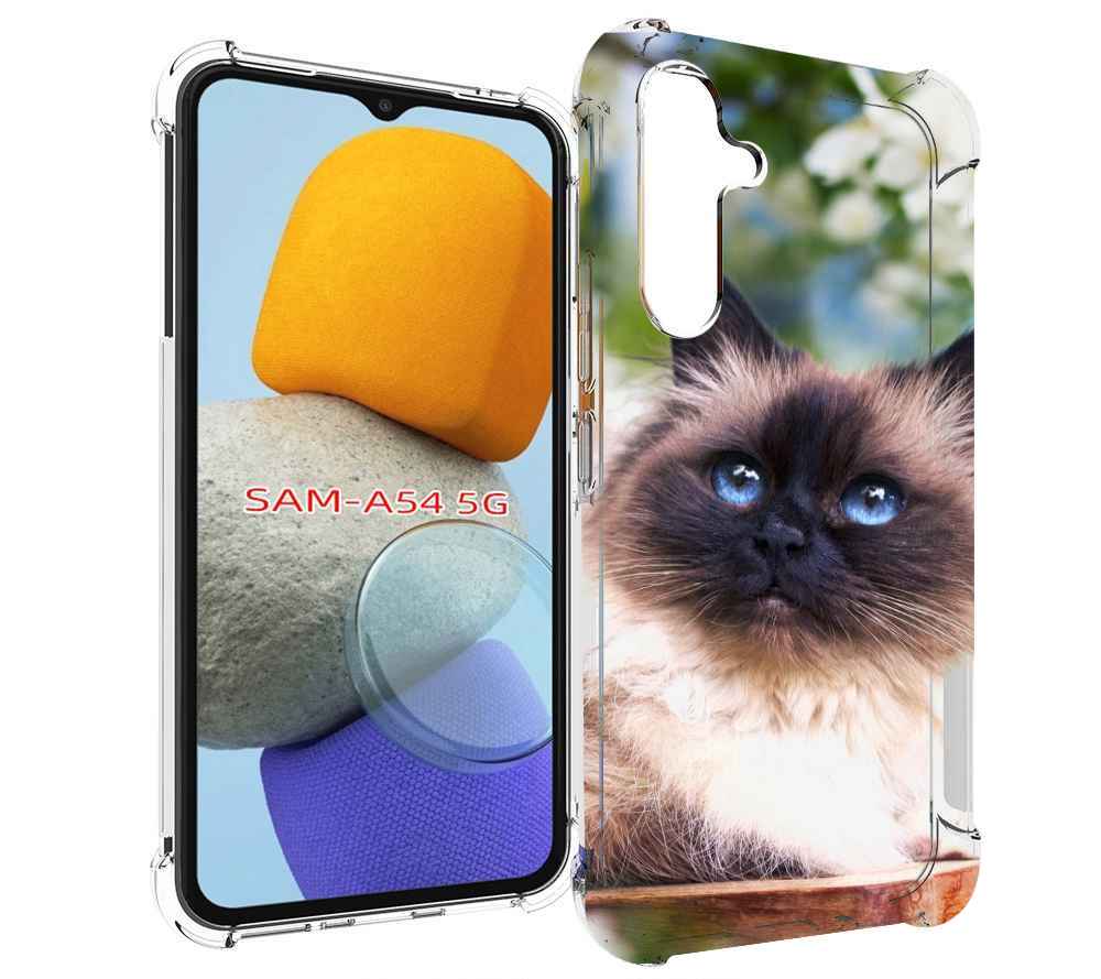 

Чехол MyPads порода кошка Бирман для Samsung Galaxy A54, Tocco