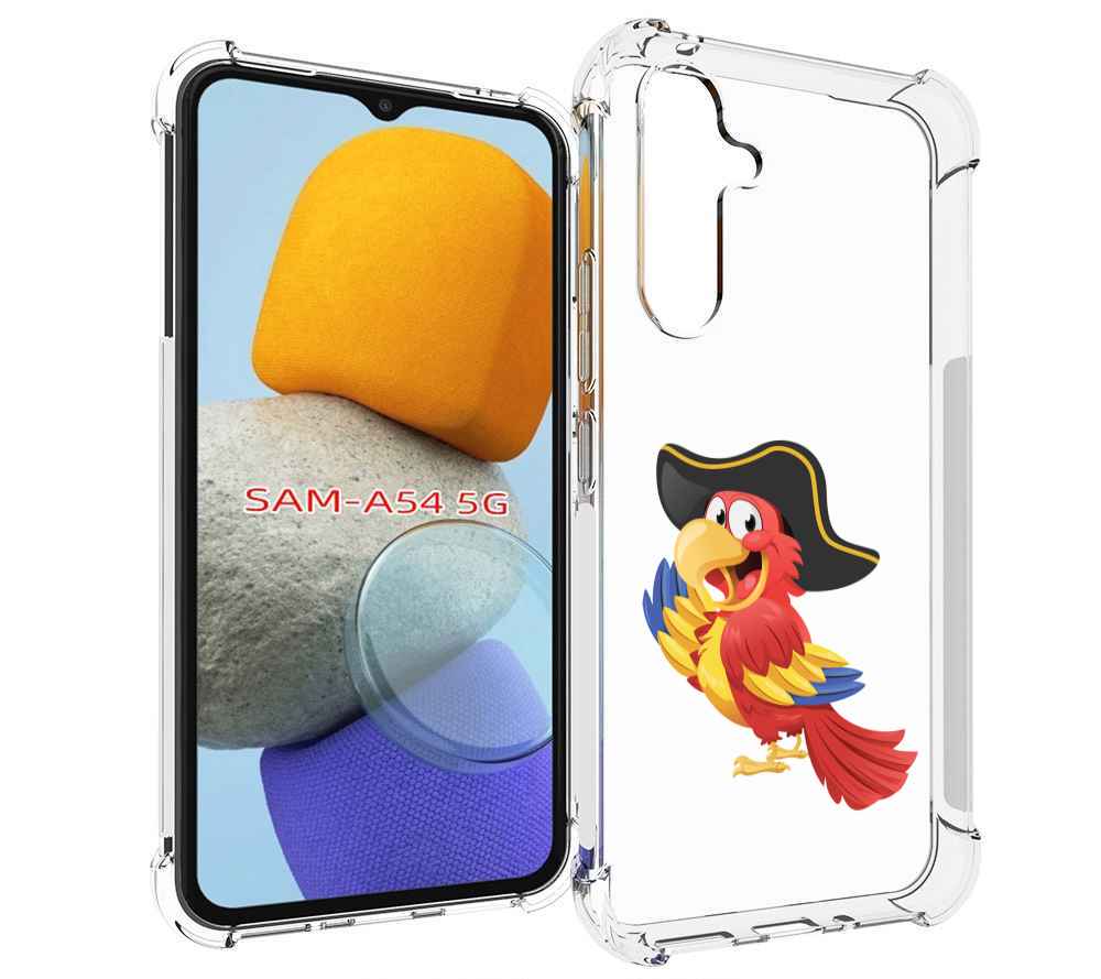 

Чехол MyPads попугай-пират для Samsung Galaxy A54, Tocco