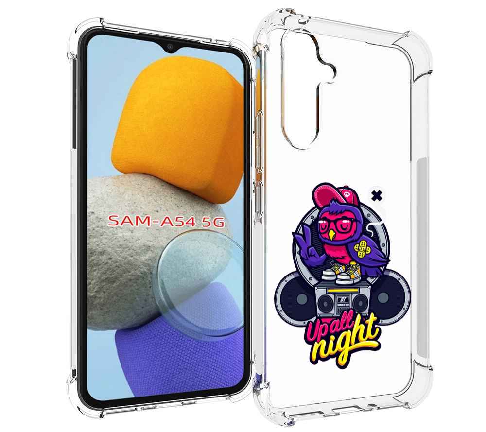 

Чехол MyPads попугай любит музыку для Samsung Galaxy A54, Tocco