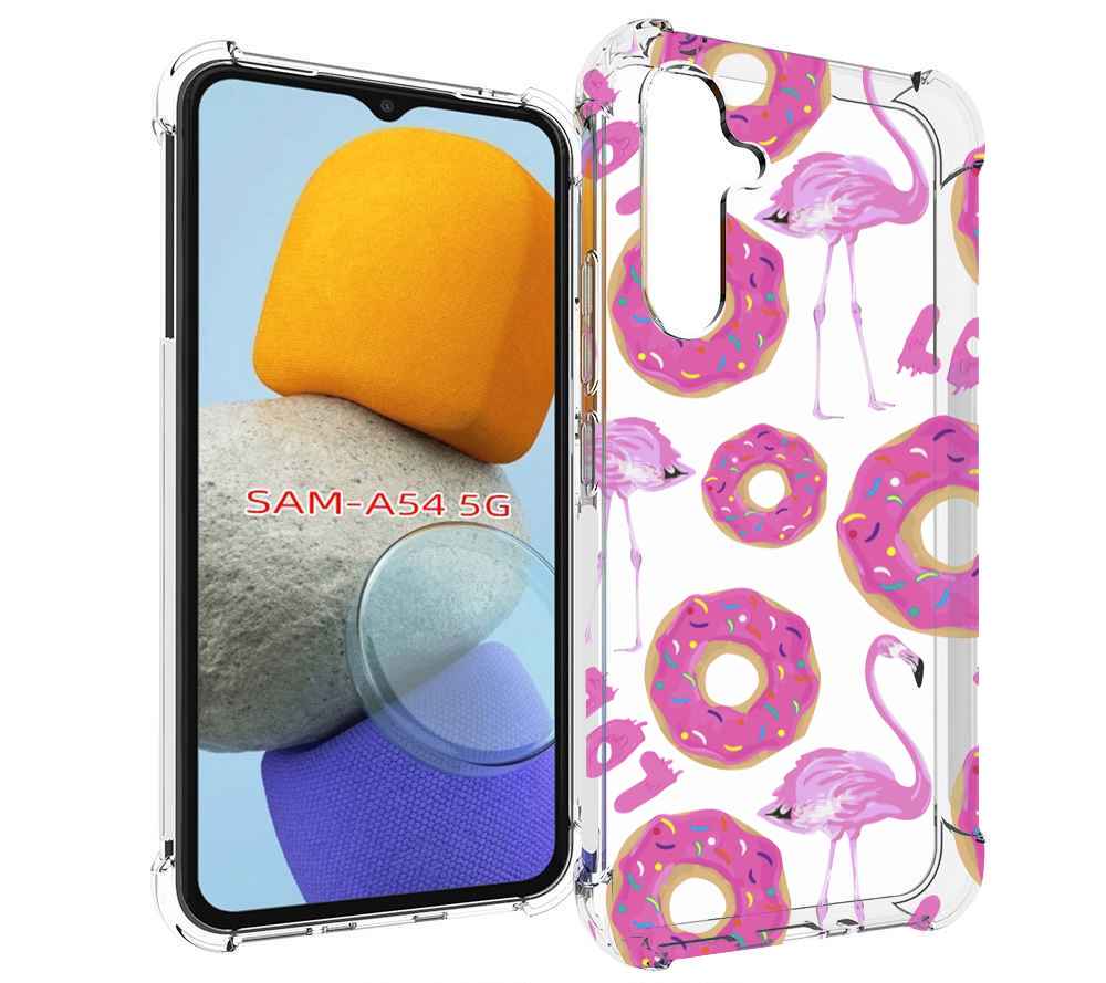 

Чехол MyPads пончики-фламинго для Samsung Galaxy A54, Tocco