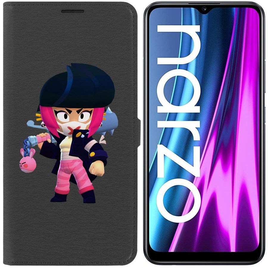 

Чехол-книжка Eco Book для Realme Narzo 50i Brawl Stars-Ужасная Биби