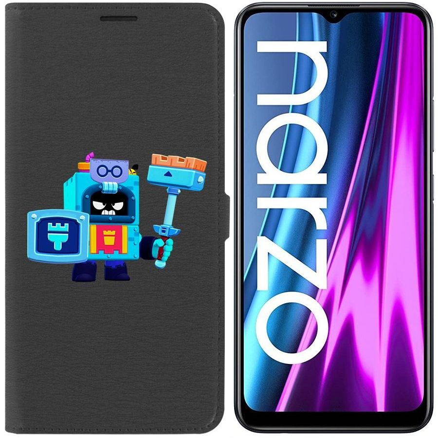 

Чехол-книжка Eco Book для Realme Narzo 50i Brawl Stars-Эш