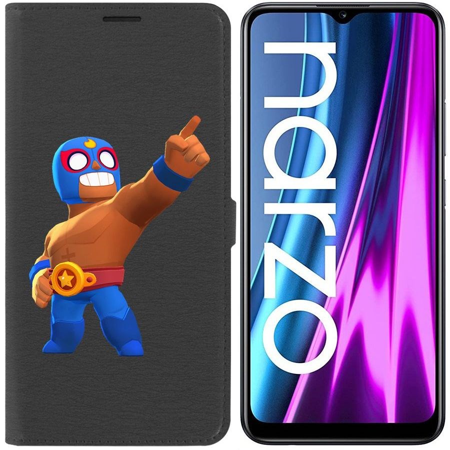 

Чехол-книжка Eco Book для Realme Narzo 50i Brawl Stars-Эль Примо