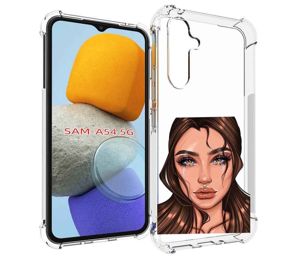 

Чехол MyPads плачущая-девушка женский для Samsung Galaxy A54, Tocco