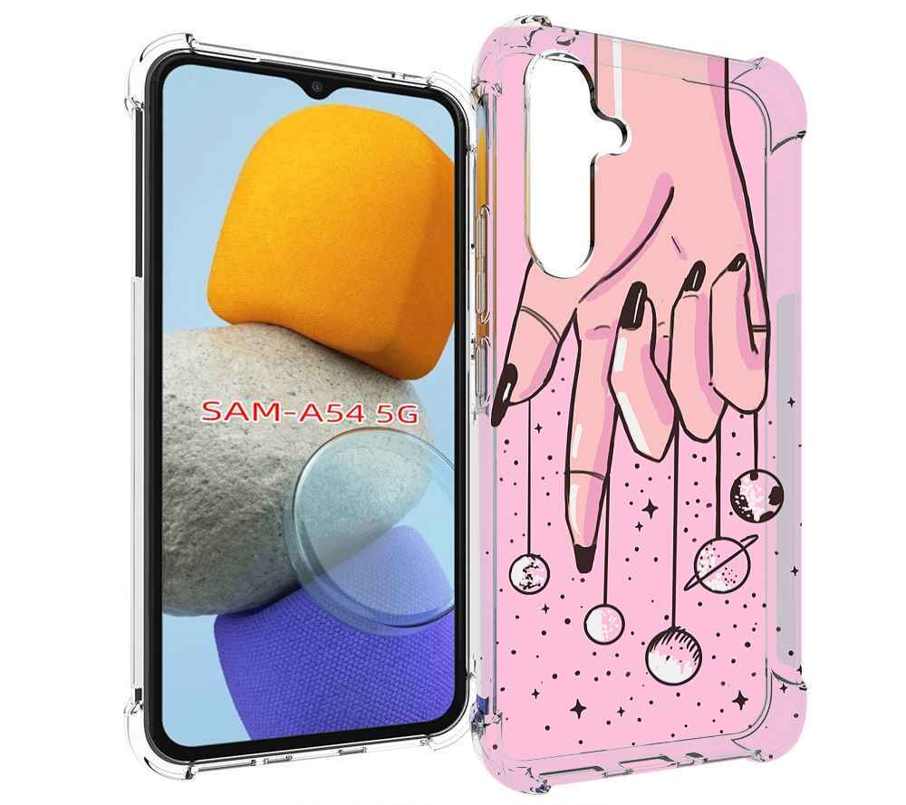 

Чехол MyPads планеты-на-пальцах для Samsung Galaxy A54, Tocco